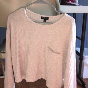 light pink crop top